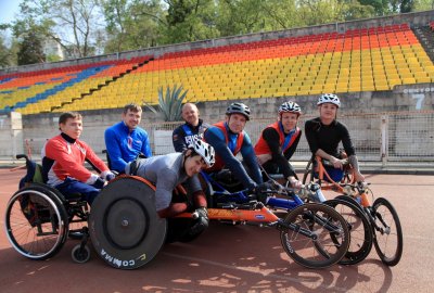 В «Юг Спорте» тренируются российские паралимпийцы