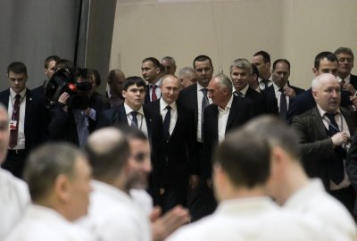 Владимир Путин посетил Федеральный центр единоборств ФГБУ «Юг Спорт» в Сочи