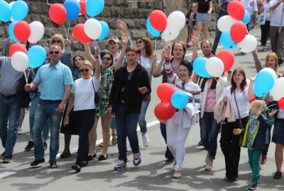 Сотрудники ФГБУ «Юг Спорт» приняли участие в праздничном шествии, посвященном 1 мая